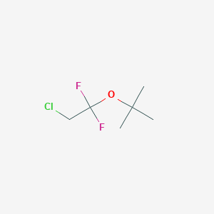 molecular formula C6H11ClF2O B14415026 2-(2-Chloro-1,1-difluoroethoxy)-2-methylpropane CAS No. 82949-08-4