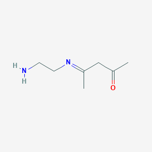 molecular formula C7H14N2O B14415027 (4E)-4-[(2-Aminoethyl)imino]pentan-2-one CAS No. 82427-19-8