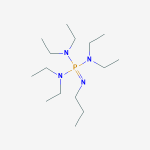 molecular formula C15H37N4P B14415101 N,N,N',N',N'',N''-Hexaethyl-N'''-propylphosphorimidic triamide CAS No. 80166-31-0