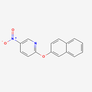 molecular formula C15H10N2O3 B14415113 2-[(Naphthalen-2-yl)oxy]-5-nitropyridine CAS No. 83414-49-7