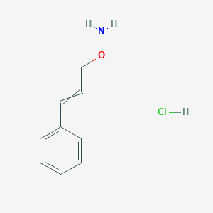 molecular formula C9H12ClNO B14415131 O-(3-Phenylprop-2-en-1-yl)hydroxylamine--hydrogen chloride (1/1) CAS No. 82702-97-4