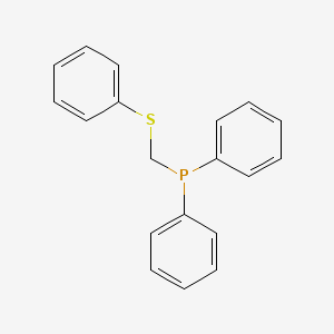 molecular formula C19H17PS B14415175 Phosphine, diphenyl[(phenylthio)methyl]- CAS No. 82270-61-9