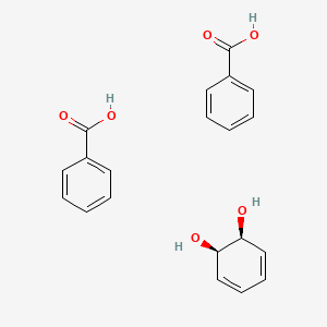 molecular formula C20H20O6 B14415218 benzoic acid;(1R,2S)-cyclohexa-3,5-diene-1,2-diol CAS No. 86504-06-5
