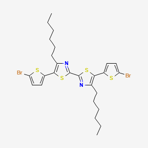 5,5'-Bis(5-bromothiophen-2-yl)-4,4'-dihexyl-2,2'-bithiazole