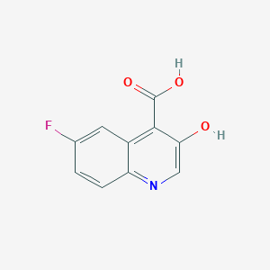 molecular formula C10H6FNO3 B1441526 6-Fluoro-3-hydroxyquinoline-4-carboxylic acid CAS No. 1167056-89-4