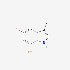 molecular formula C9H7BrFN B1441527 7-Bromo-5-fluoro-3-methyl-1H-indole CAS No. 883001-24-9