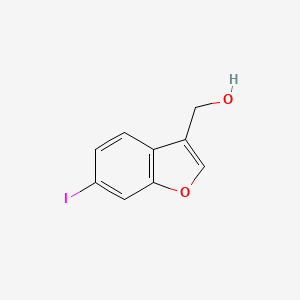 molecular formula C9H7IO2 B1441529 (6-Iodobenzofuran-3-yl)methanol CAS No. 1255099-73-0