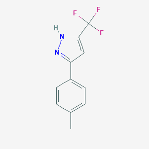 molecular formula C11H9F3N2 B144153 3-(4-methylphenyl)-5-(trifluoromethyl)-1H-pyrazole CAS No. 219986-64-8