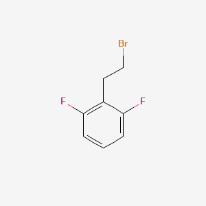 molecular formula C8H7BrF2 B1441530 Benzene, 2-(2-bromoethyl)-1,3-difluoro- CAS No. 1260790-92-8