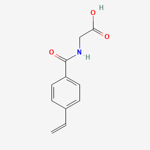 molecular formula C11H11NO3 B14415344 Glycine, N-(4-ethenylbenzoyl)- CAS No. 85434-97-5
