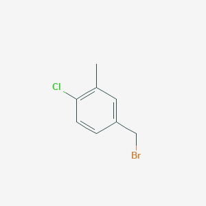 molecular formula C8H8BrCl B1441535 4-(Bromomethyl)-1-chloro-2-methylbenzene CAS No. 117890-58-1