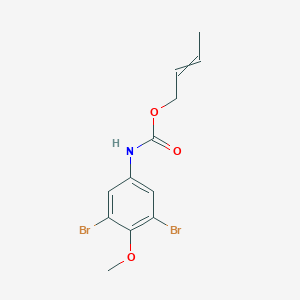 molecular formula C12H13Br2NO3 B14415370 But-2-en-1-yl (3,5-dibromo-4-methoxyphenyl)carbamate CAS No. 84970-89-8