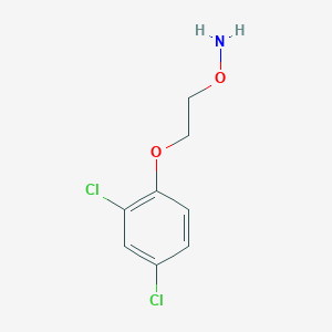 molecular formula C8H9Cl2NO2 B14415392 O-[2-(2,4-Dichlorophenoxy)ethyl]hydroxylamine CAS No. 85661-10-5