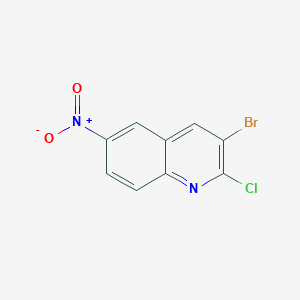 B1441540 3-Bromo-2-chloro-6-nitroquinoline CAS No. 296759-32-5