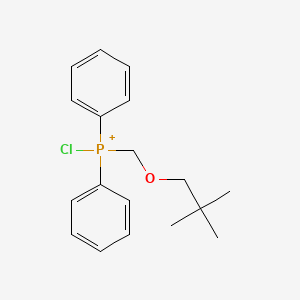 molecular formula C18H23ClOP+ B14415412 Chloro[(2,2-dimethylpropoxy)methyl]diphenylphosphanium CAS No. 80833-24-5