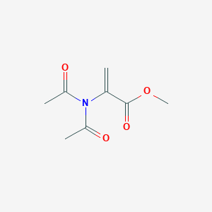 molecular formula C8H11NO4 B14415426 Methyl 2-(diacetylamino)prop-2-enoate CAS No. 81629-69-8