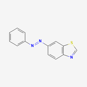 molecular formula C13H9N3S B14415461 Benzothiazol-6-yl-phenyl-diazene CAS No. 84713-36-0