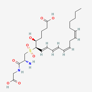 molecular formula C25H40N2O8S B14415504 Leukotriene D-4 sulfone CAS No. 82850-10-0