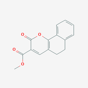 molecular formula C15H12O4 B14415557 Methyl 2-oxo-5,6-dihydrobenzo[h]chromene-3-carboxylate 