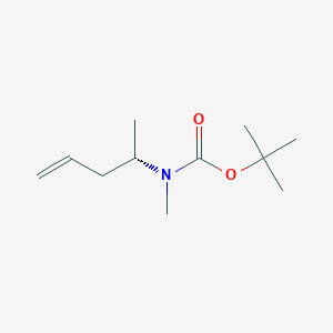 molecular formula C11H21NO2 B1441558 (S)-tert-butyl methyl(pent-4-en-2-yl)carbamate CAS No. 833453-02-4