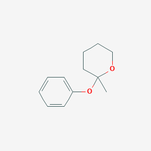 molecular formula C12H16O2 B14415639 2-Methyl-2-phenoxyoxane CAS No. 82391-00-2