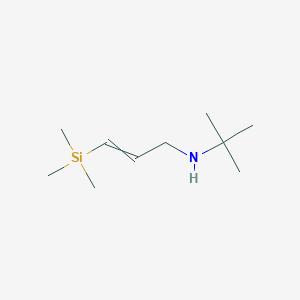 molecular formula C10H23NSi B14415686 N-tert-Butyl-3-(trimethylsilyl)prop-2-en-1-amine CAS No. 81634-49-3