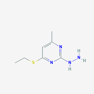 4-Ethylsulfanyl-2-hydrazino-6-methyl-pyrimidine