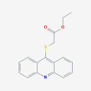 molecular formula C17H15NO2S B14415722 Ethyl [(acridin-9-yl)sulfanyl]acetate CAS No. 85842-65-5