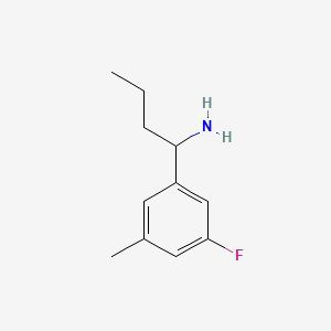 1-(3-Fluoro-5-methylphenyl)butan-1-amine