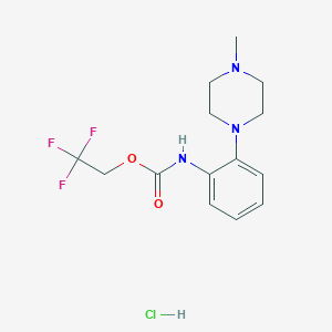 2,2,2-trifluoroethyl N-[2-(4-methylpiperazin-1-yl)phenyl]carbamate hydrochloride