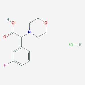 2-(3-Fluorophenyl)-2-(morpholin-4-yl)acetic acid hydrochloride
