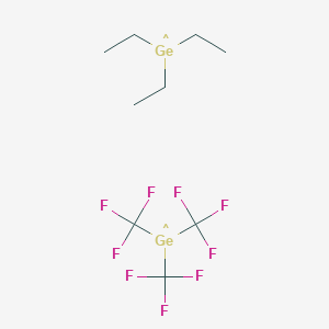 molecular formula C9H15F9Ge2 B14415756 Triethylgermyl--tris(trifluoromethyl)germyl (1/1) CAS No. 82471-43-0
