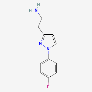 2-[1-(4-fluorophenyl)-1H-pyrazol-3-yl]ethan-1-amine