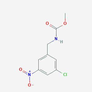 molecular formula C9H9ClN2O4 B14415772 Methyl [(3-chloro-5-nitrophenyl)methyl]carbamate CAS No. 80179-80-2