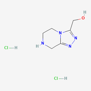 5H,6H,7H,8H-[1,2,4]triazolo[4,3-a]pyrazin-3-ylmethanol dihydrochloride