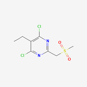 4,6-Dichloro-5-ethyl-2-(methanesulfonylmethyl)pyrimidine