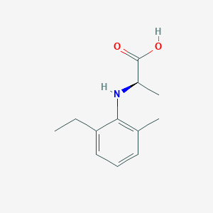 molecular formula C12H17NO2 B14415804 N-(2-Ethyl-6-methylphenyl)-D-alanine CAS No. 82508-05-2