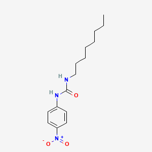 molecular formula C15H23N3O3 B14415809 Urea, N-(4-nitrophenyl)-N'-octyl- CAS No. 83963-54-6
