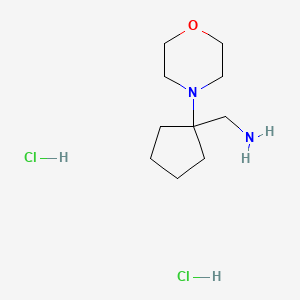 [1-(Morpholin-4-yl)cyclopentyl]methanamine dihydrochloride