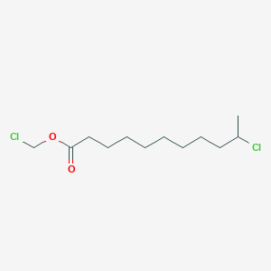molecular formula C12H22Cl2O2 B14415842 Chloromethyl 10-chloroundecanoate CAS No. 80418-96-8