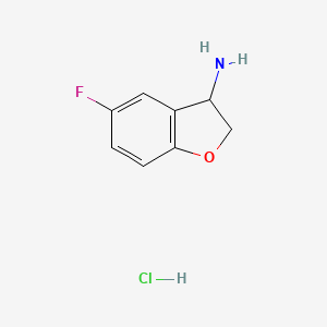 5-Fluoro-2,3-dihydro-benzofuran-3-ylamine hydrochloride