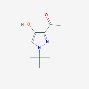 1-(1-tert-butyl-4-hydroxy-1H-pyrazol-3-yl)ethanone