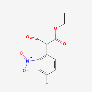 Ethyl 2-(4-fluoro-2-nitrophenyl)-3-oxobutanoate