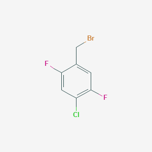 molecular formula C7H4BrClF2 B1441595 1-(Bromomethyl)-4-chloro-2,5-difluorobenzene CAS No. 945262-21-5