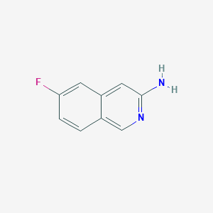 molecular formula C9H7FN2 B1441598 6-Fluoroisoquinolin-3-amine CAS No. 1260760-86-8