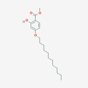 molecular formula C20H32O4 B14415982 Methyl 4-dodecoxy-2-hydroxybenzoate CAS No. 86840-98-4