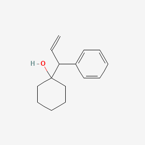 molecular formula C15H20O B14415988 Cyclohexanol, 1-(1-phenyl-2-propenyl)- CAS No. 79801-99-3