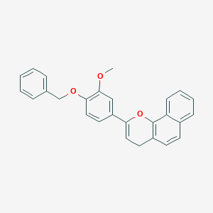 molecular formula C27H22O3 B144160 4'-Benzyloxy-3'-methoxy-7,8-benzoflavone CAS No. 131612-93-6