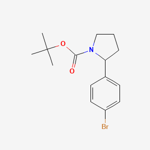 molecular formula C15H20BrNO2 B1441601 tert-Butyl 2-(4-bromophenyl)pyrrolidine-1-carboxylate CAS No. 943750-38-7