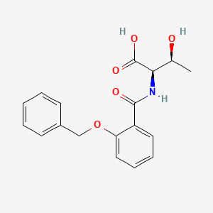 molecular formula C18H19NO5 B14416020 N-[2-(Benzyloxy)benzoyl]-D-threonine CAS No. 81254-79-7